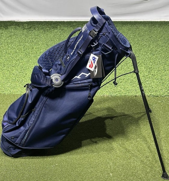 NEW Sun Mountain Eclipse E 3.5 4-Way Stand Carry Golf Bag Color: Navy