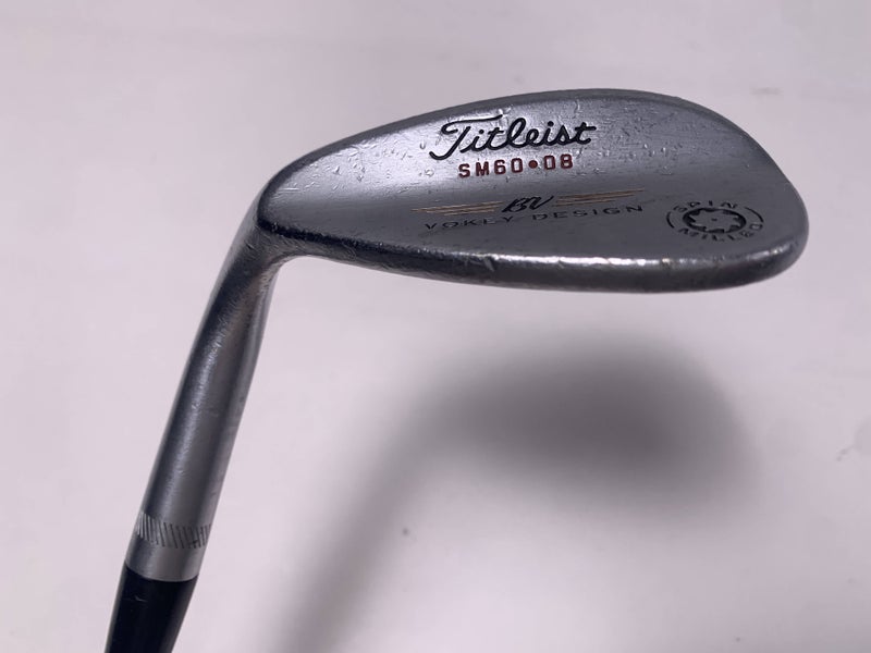 Titleist Vokey Spin Milled Chrome 2009 Lob Wedge LW 60* 8 DG Wedge Steel Mens LH