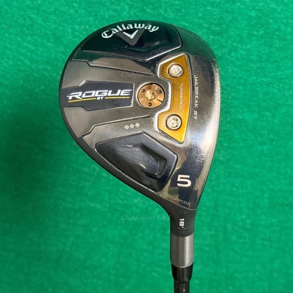 TOUR ISSUE Callaway Rogue ST Triple Diamond 18 Fairway 5 Wood HZRDU 76g Stiff