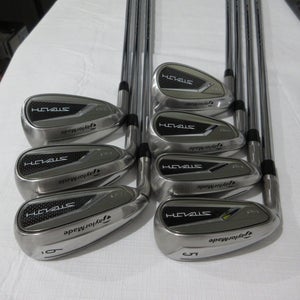 Left-Handed TaylorMade Stealth HD Iron Set - 5-PW, SW - Regular Flex Steel