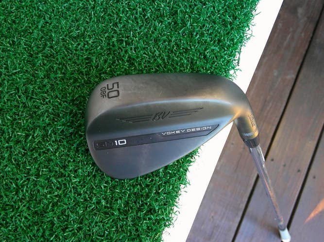 Titleist VOKEY Design SM10 JET Black 50.08F* Gap Wedge w/ True Temper S200 Stiff
