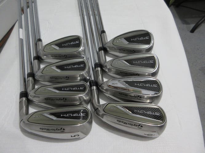 TaylorMade 2023 Stealth HD Iron Set - 5-PW, AW, SW - Stiff Flex Steel