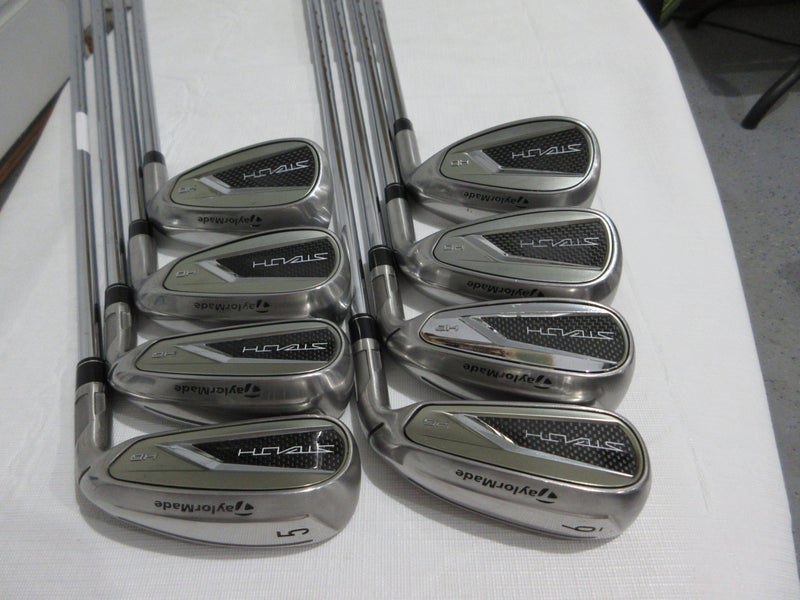 TaylorMade 2023 Stealth HD Iron Set - 5-PW, AW, SW - Stiff Flex Steel