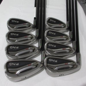 Left-Handed Ping G25 Iron Set - 6-LW - Regular Graphite - Green Dot +0.5" Long