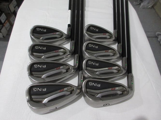 Left-Handed Ping G25 Iron Set - 6-LW - Regular Graphite - Green Dot +0.5" Long