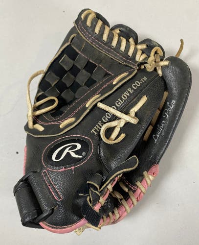 Black Rawlings WFP115 Right Hand Throw Softball Glove 11.5"