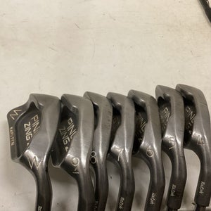 Used Ping ZING 2 BLK DOT Mens Iron Set RH 2I-PW 11725-S000493357