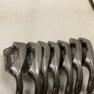 Used Ping ZING 2 BLK DOT Mens Iron Set RH 2I-PW 11725-S000493357