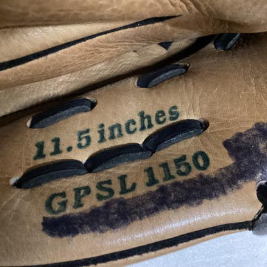 Used Mizuno GPSL 1150 BB/SB Glove RH Throw Brown 11 1/2" 11725-S000493358