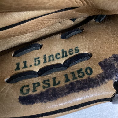 Used Mizuno GPSL 1150 BB/SB Glove RH Throw Brown 11 1/2" 11725-S000493358