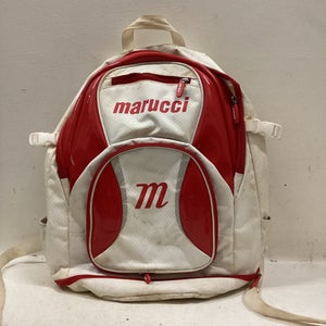 Used Marucci BACK PACK BB/SB Player Backpack Red And White 11725-S000493359