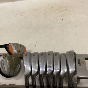 Used Wilson ULTRA Mens Package Set LH Black And Yellow 11 Piece 11725-S000493424