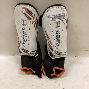 Used Soccer Shin Guards Junior White SM 11725-S000493240