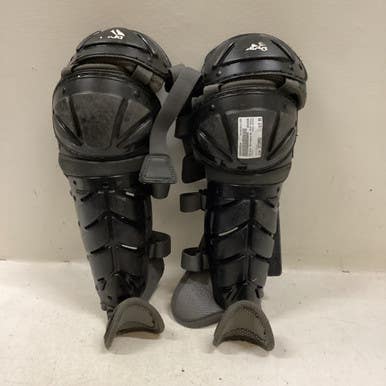 Used Adidas SHINES Catchers Leg Guards Black Intermed 11725-S000493236