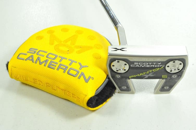 LEFT HANDED Titleist 2021 Scotty Cameron Phantom X 5.5 34" Putter Steel #205197