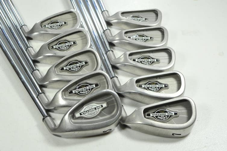 Callaway Big Bertha X-12 4-PW,AW,SW Iron Set Stiff Flex RH FCM 6.0 Steel #205263