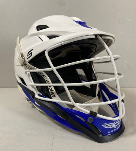 White/Blue Adult Cascade S Helmet
