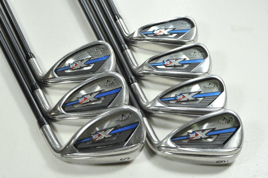 Callaway XR OS 6-PW,AW,SW Iron Set Regular Flex Right Fubuki AT Graphite #205188