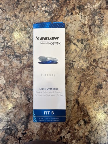 Used Bauer FIT B SKATE ORTHOTICS Navy Blue senior size 7
