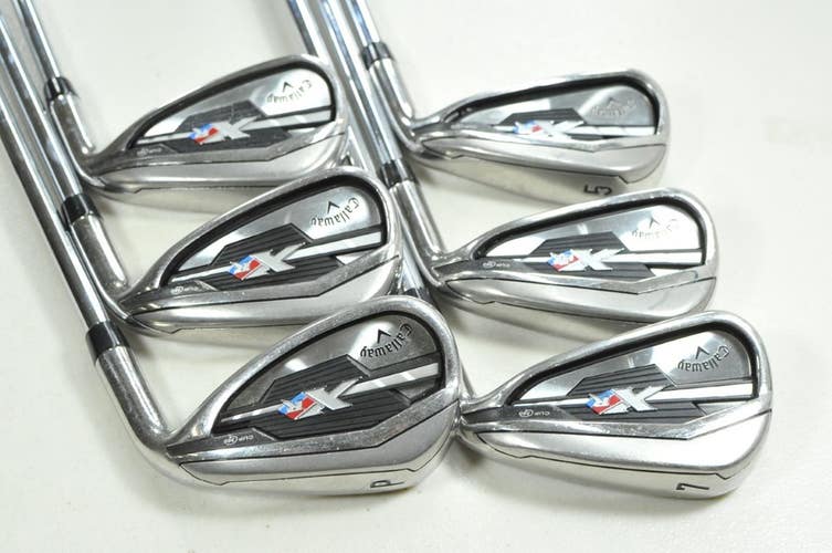 Callaway XR 5-PW Iron Set Stiff Flex Right SpeedStep 80g Steel # 205261