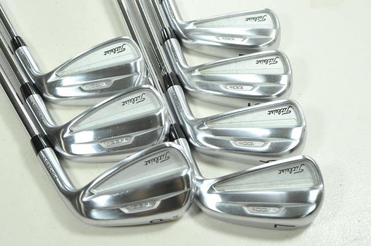 Titleist T100S 2021 4-PW Iron Set Stiff Flex Right AMT Red S300 Steel # 205257