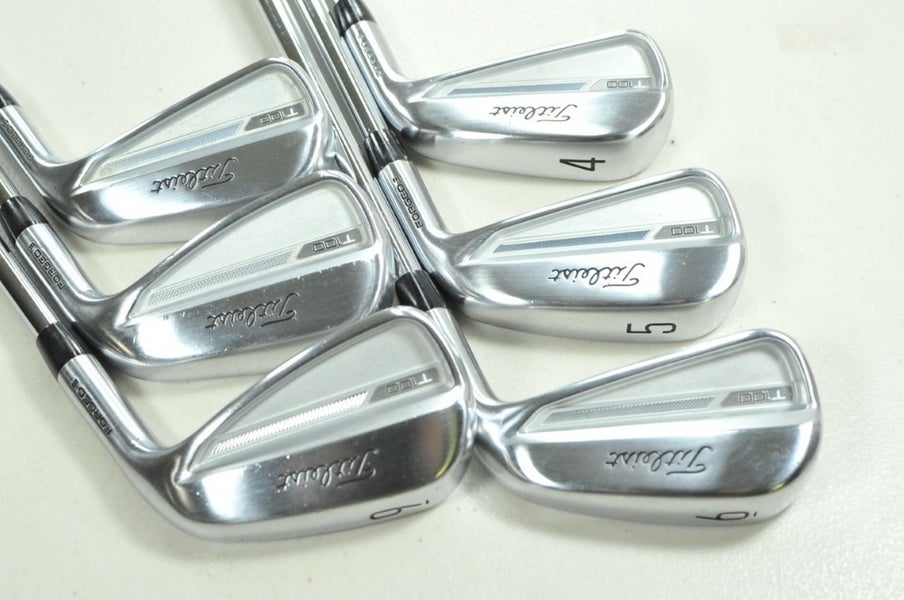 Titleist T100 2023 4-9 Iron Set X-Stiff Flex Right Rifle 6.5 Steel # 205195