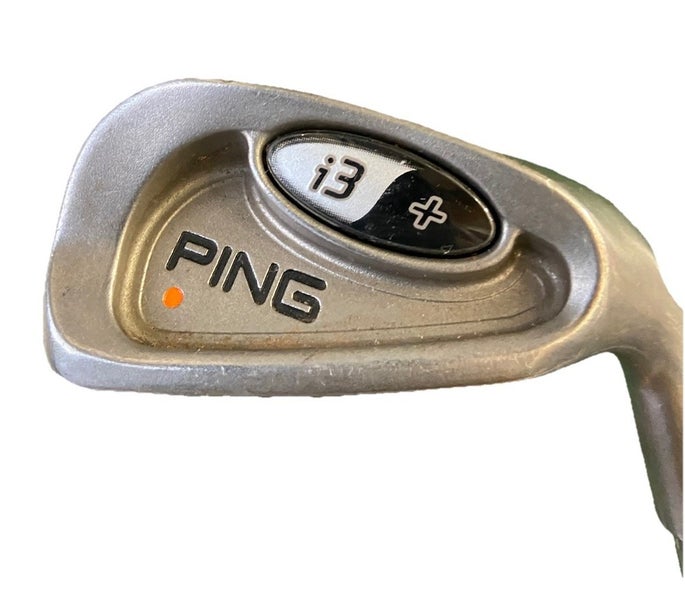 Ping I3 Plus 7 Iron Orange Dot 2* Flat Men's RH Stiff Steel 36.5" Good Wrap Grip