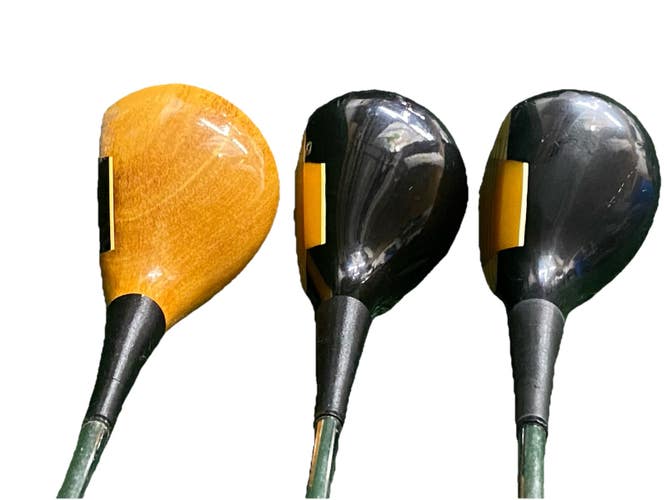 Keller Registered Wood Set Persimmon Driver Plus 3w,4w RH Men's Stiff Steel HC's
