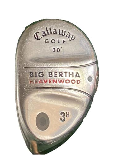Callaway Big Bertha Heavenwood 3h 20* Hybrid LH RCH 75w Stiff Graphite New Grip