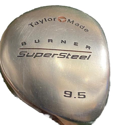 TaylorMade Burner SuperSteel Driver 9.5* S-90 Stiff Graphite 43.5" RH Good Grip