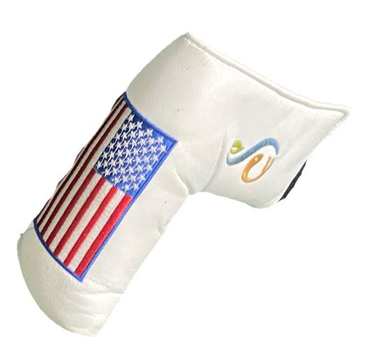 AME Golf Streamsong Headcover USA American Flag Blade Putter Hook-And-Loop Nice