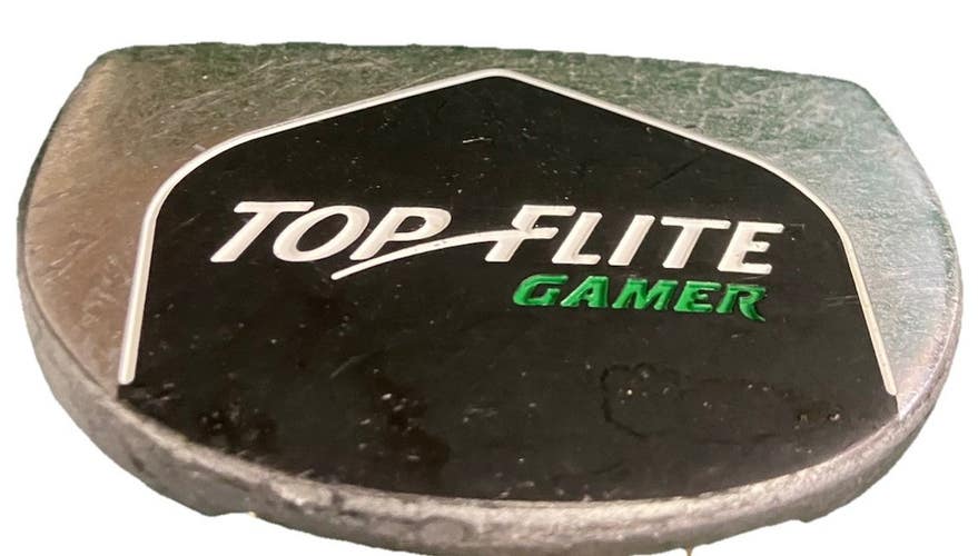 Top Flite Gamer Mallet Putter Steel Shaft 35 In. Factory Grip RH Good Condition