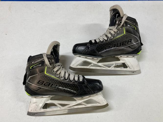 Used Senior Bauer Elite Hockey Goalie Skates Size 8.5 | FIT 2 | GREAT CONDITION