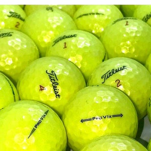 12 Near Mint AAAA Yellow Titleist Pro V1x Used Golf Balls