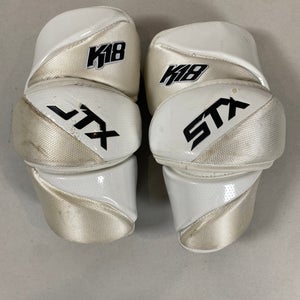 Adult Large STX K18 Arm Pads - White