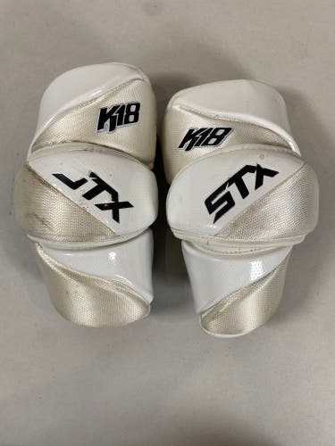 Adult Large STX K18 Arm Pads - White