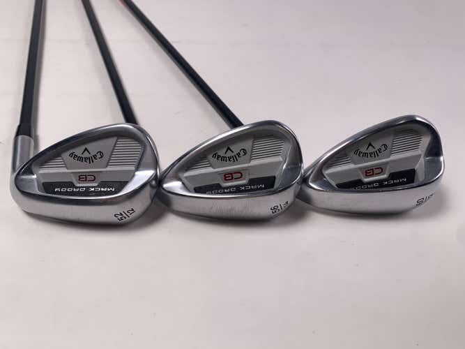 Callaway Mack Daddy CB Wedge Set 52* | 12 56* 14 | 60* 12 KBS Hi-Rev G Mens RH
