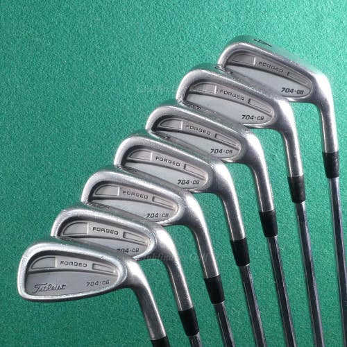 Titleist 704.CB Forged 4-PW Iron Set True Temper Dynamic Gold S300 Steel Stiff