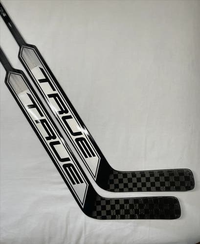 NEW True HZRDUS 7X4 Goalie Sticks, 27”, Black/Gray, Regular Hand - 2 Pack