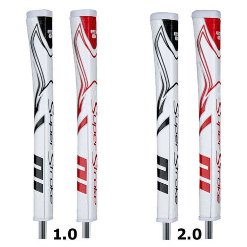 Super Stroke Zenergy Claw Putter Grip Select Size 1.0 or 2.0 Color Black or Red