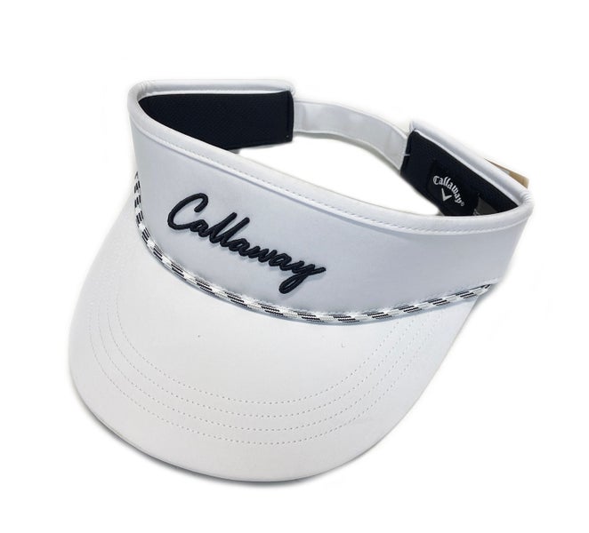 NEW 2025 Callaway Birdie Putt Rope White Adjustable Golf Visor