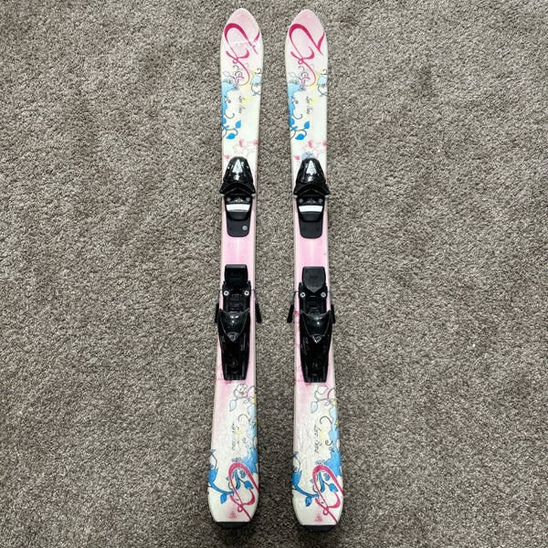 K2 Luv Bug Skis 112CM Tyrolia SR45 Bindings JR Junior Youth Kids Girls Pink