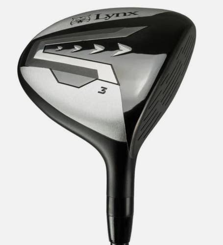 Lynx Golf Predator Fairway 3-Wood 3W 15* Graphite Stiff Flex w/ Headcover MINT!