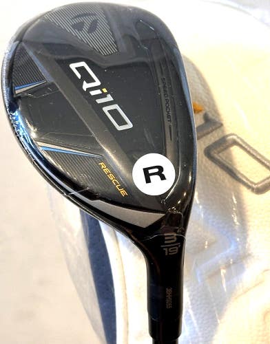 TaylorMade Qi10 Rescue 3-Hybrid 3H 19* Regular Flex Ventus TR 6R w/ Cover #94368