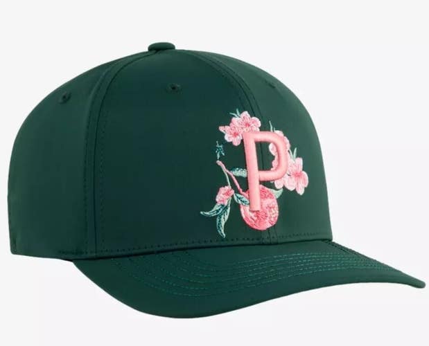 PUMA Golf 2025 Freshly Picked Adjustable Snapback Hat Cap Dark Myrtle Green NEW!