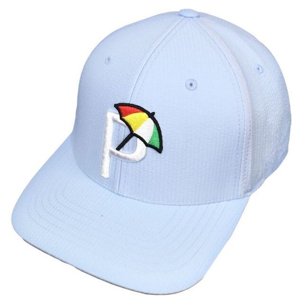 PUMA Golf x Arnold Palmer Seersucker Adjustable Snapback Hat Cap Zen Blue NEW!
