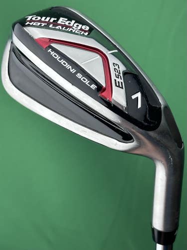 Tour Edge Hot Launch E523 Demo Fitting 7-Iron Steel True Temper XP85 Stiff Flex