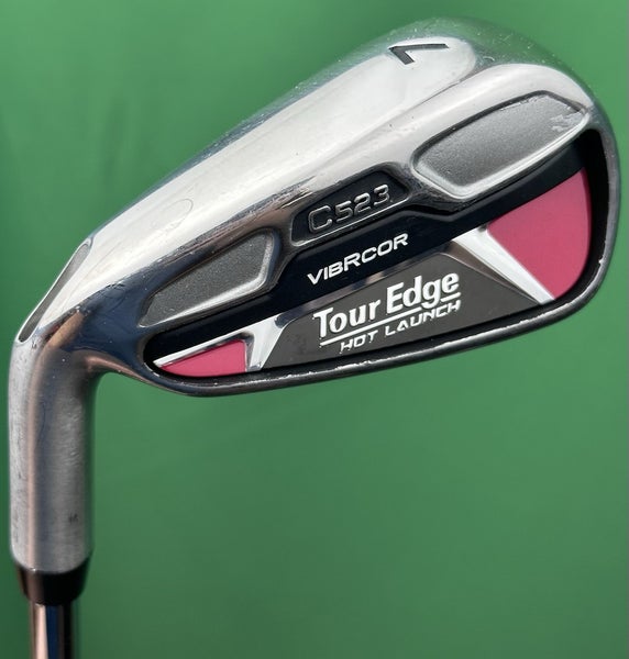 Tour Edge C523 Demo Fitting 7-Iron LEFT Hand Steel XP85 Stiff S-Flex LH (+1")