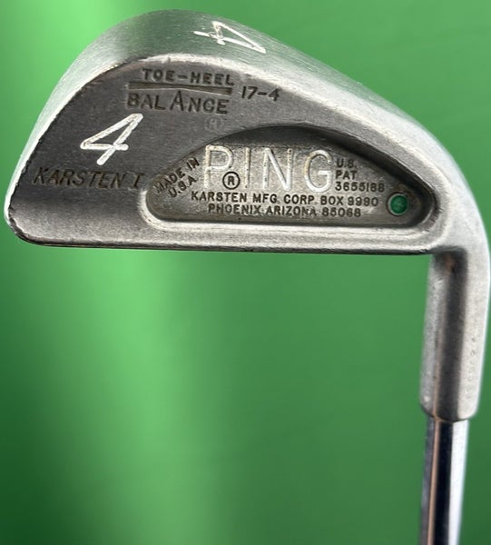 PING Karsten I Individual 4-Iron Green Dot 2* Upright Steel ZZ Lite Stiff #96482