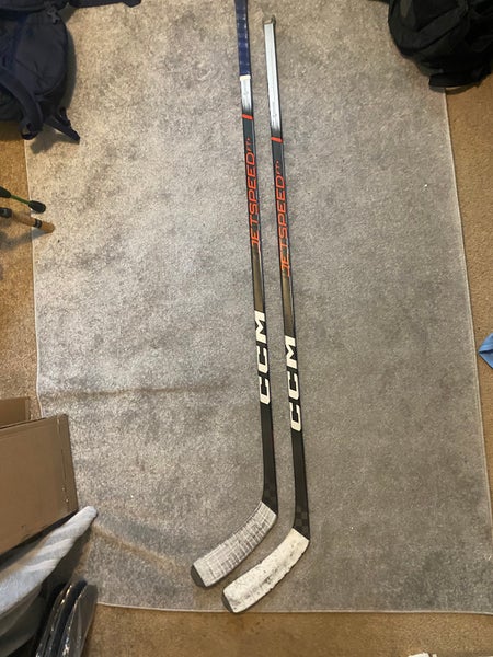 2-Pack Used Senior CCM JetSpeed Team P29 70 & P29 75 Right Handed Hockey Sticks